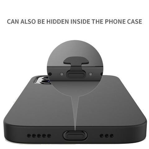 10pcs Mobile Phone Charging Port Silicone Anti-Dust Plug Back-adhesive Loss-proof Cover, 8 Pin, USB-C/Type-C