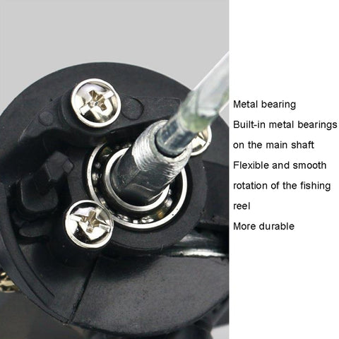 YUMOSHI JL200 Spinning Reel With Line, With Line(Electroplated Blue), With Line(Electroplated Yellow), With Line(Electroplated Red), With Line(Electroplated Silver), With Line(Electroplated Green)