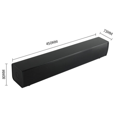 BT809S Desktop Long Gaming Bluetooth Speaker Computer USB Plug-in Intelligent Ambient Light Audio