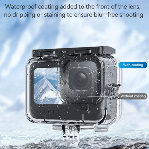 For GoPro Hero11 Black / HERO10 Black / HERO9 Black TELESIN Waterproof Case Full Scene Anti-Fog Underwater Diving Housing, For GoPro Hero11 Black / HERO10 Black / HERO9 Black