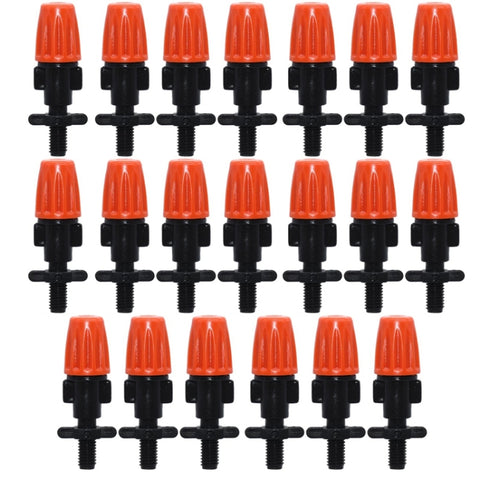 20pcs TF-118 Gardening Irrigation Drip Irrigation System Set Accessories, Spray Head (Orange), Single Hook Connection 4/7mm Capillary (Orange), Single Hook Connection 4/7mm Capillary (Gray), Both Sides Connection 4/7mm Capillary (Gray)                 ...