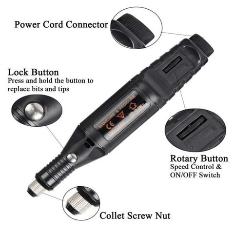 70pcs/set Mini Electric Speed Adjustable Engraving Pen Micro Electric Drill, EU Plug, US Plug