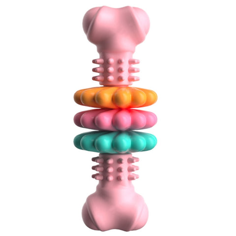 BG5056 TPR Pet Chewing Toys Bone Shape Dog Teething Stick, BG5056 (Blue), BG5056 (Pink), BG5056 ( Green)
