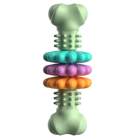 BG5056 TPR Pet Chewing Toys Bone Shape Dog Teething Stick, BG5056 (Blue), BG5056 (Pink), BG5056 ( Green)