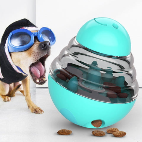 056DT Puzzle Training Pet Food Leakage Toy Tumbler Ball Dog Toy, Tumbler Ball(Lake Blue), Tumbler Ball(Yellow), Tumbler Ball(Green), Tumbler Ball(Red)