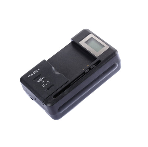 SS-5 Universal Cell Phone Battery Charger With USB Output & LCD Display, US Plug, 600A/1250mA