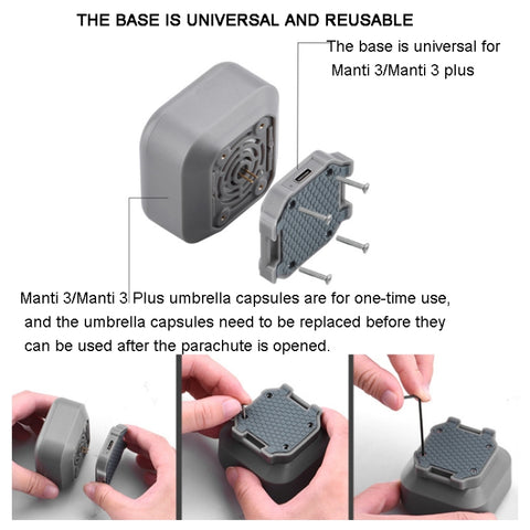 Parachute for DJI Mavic Air 2 / 2S / Mavic 3 Improve Safety, Manti 3, Manti 3 Plus, Manti 3 Replacement Umbrella Cabin, Manti 3 Plus Replacement Umbrella Cabin