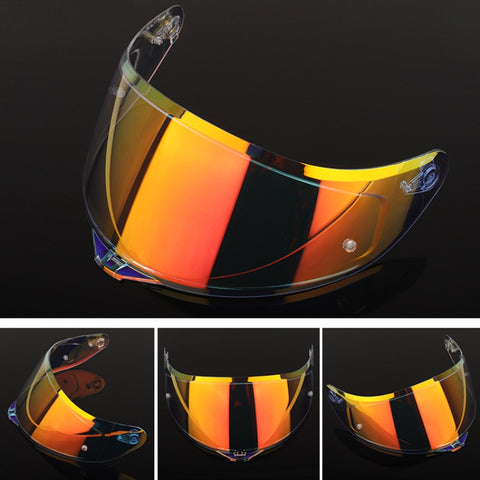 Motorcycle Helmet Lens with Anti-fog Spikes for SOMAN K1/K3SV/K5, Transparent REVO Red, Transparent REVO Purple, Transparent REVO Blue, Dark Tea Revo Red, Dark Tea Revo Blue, Tea Film Revo Purple Red Gold, Silver Plated, Dark Tea, Gold Flakes, Color Fi...