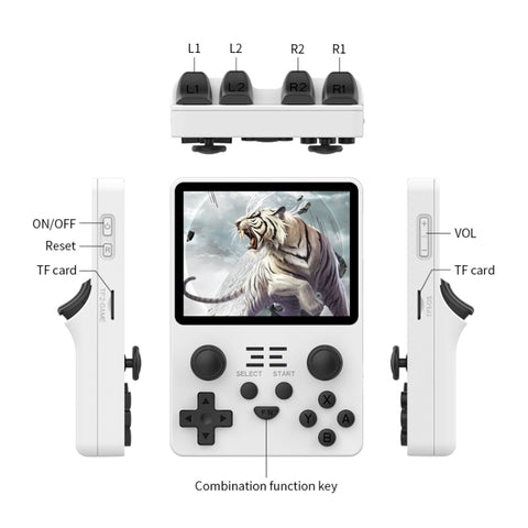 POWKIDDY RGB20S  3.5-Inch IPS Screen Retro Open Source Handheld Game Console, 16GB Without Game, 16GB+32GB, 16GB+64GB, 16GB+128GB, 16GB+256GB
