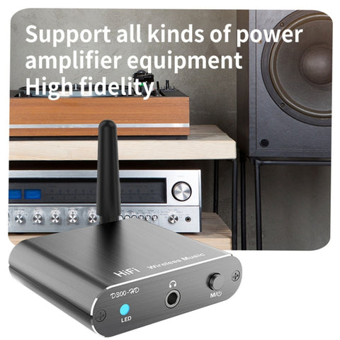 Bluetooth 5.2 Audio Receiver 3.5MM AUX Coaxial Fiber APTX HD Bluetooth Adapter, D300