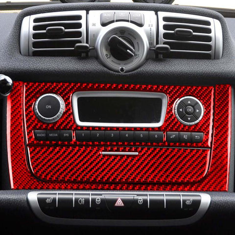 For 2011-2015 Mercedes-Benz Smart 3pcs /Set CD Panel Stickers