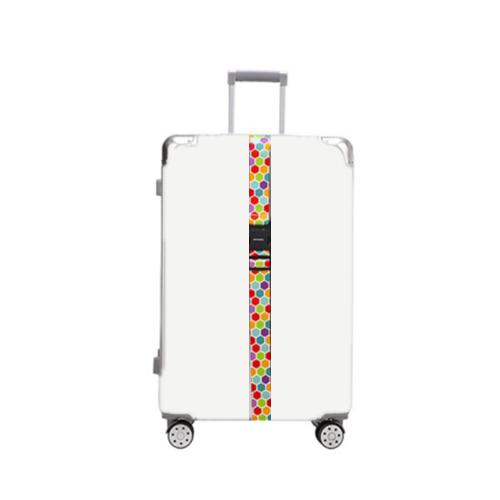 Luggage Fixed Anti-Mis-Opening Packing Strap, Honeycomb, Magic Color, Red Star, Travel Around, Smile, Rainbow, Blue Shiba Inu, Yellow Shiba Inu