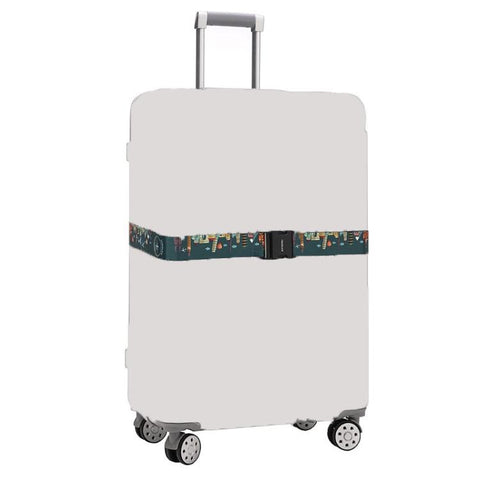 Luggage Fixed Anti-Mis-Opening Packing Strap, Honeycomb, Magic Color, Red Star, Travel Around, Smile, Rainbow, Blue Shiba Inu, Yellow Shiba Inu