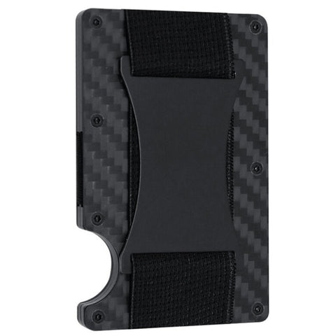 Credit Card Holder Wallets RFID Blocking Slim Metal Card Clip, Black, Grey, Royal Blue, Army Green, Dark Green, Coffee, Fluorescent Green, Carbon Fiber Pattern, Real Carbon Fiber (Light), Real Carbon Fiber (Matte), Red, Blue, Orange, Rainbow           ...