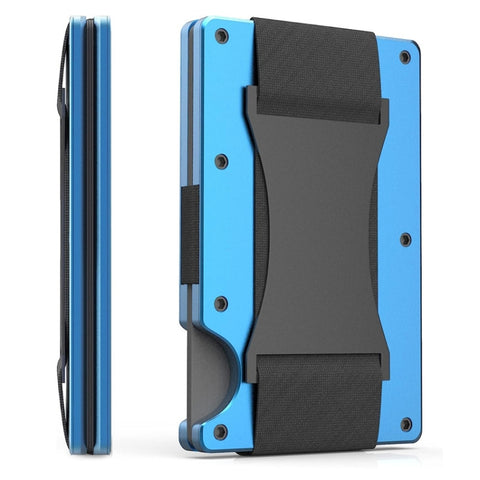 Credit Card Holder Wallets RFID Blocking Slim Metal Card Clip, Black, Grey, Royal Blue, Army Green, Dark Green, Coffee, Fluorescent Green, Carbon Fiber Pattern, Real Carbon Fiber (Light), Real Carbon Fiber (Matte), Red, Blue, Orange, Rainbow           ...