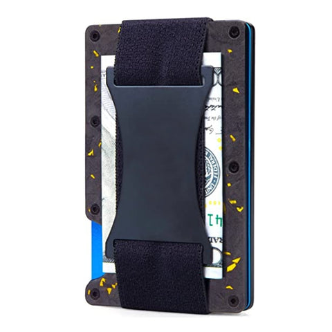 Credit Card Holder Wallets RFID Blocking Slim Metal Card Clip, Black, Grey, Royal Blue, Army Green, Dark Green, Coffee, Fluorescent Green, Carbon Fiber Pattern, Real Carbon Fiber (Light), Real Carbon Fiber (Matte), Red, Blue, Orange, Rainbow           ...