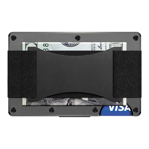 Credit Card Holder Wallets RFID Blocking Slim Metal Card Clip, Black, Grey, Royal Blue, Army Green, Dark Green, Coffee, Fluorescent Green, Carbon Fiber Pattern, Real Carbon Fiber (Light), Real Carbon Fiber (Matte), Red, Blue, Orange, Rainbow           ...