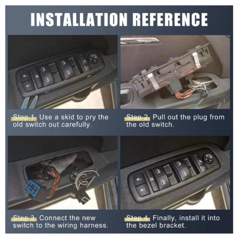 For Nissan Altima / Infiniti EX35/EX37 Car Window Switch Button Replacement Kit, 25401-ZN50C
