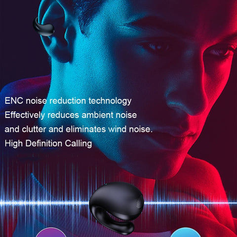 Clip-on Wireless Bluetooth Earphone With Digital Charging Compartment