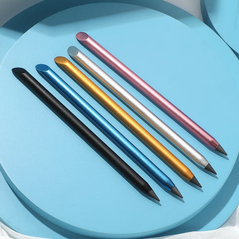 Office Pencil Unlimited Writing Eternal Metal Pen Inkless Pen Student Writing Pencil, HB