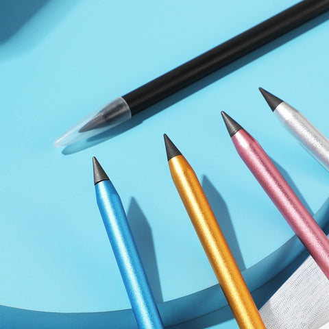 Office Pencil Unlimited Writing Eternal Metal Pen Inkless Pen Student Writing Pencil, HB