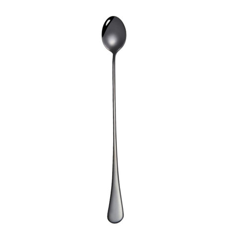 304 Stainless Steel Long Handle Thickened Pointed Spoon Coffee Ice Drink Mixing Spoon, Stainless Steel Color, Titanium Gold, Rose Gold, Colorful, Titanium Black