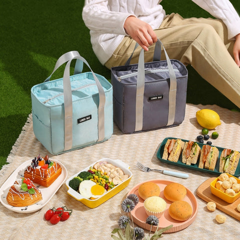 Portable Insulation Bag Waterproof Small Meal Bag Aluminum Foil Thickened Lunch Bag