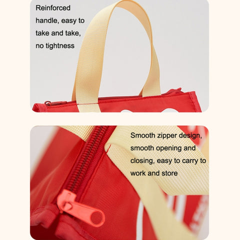 Portable Lunch Box Bag Student Simple Thickened Waterproof Bento Insulation Bag