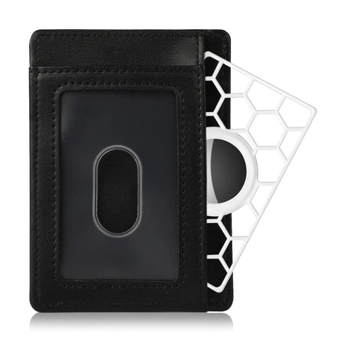 For AirTag 2nd Gen / AirTag 1st Gen Location Tracker Card Shape Honeycomb Protective Cover, Honeycomb White, Honeycomb Black