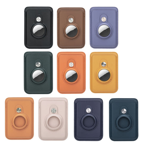 For AirTag 2nd Gen / AirTag 1st Gen Positioner Fiber Card Clip Anti-Theft Card Tracker Protection Cover, Magnetic, Paste