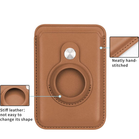 For AirTag 2nd Gen / AirTag 1st Gen Positioner Fiber Card Clip Anti-Theft Card Tracker Protection Cover, Magnetic, Paste