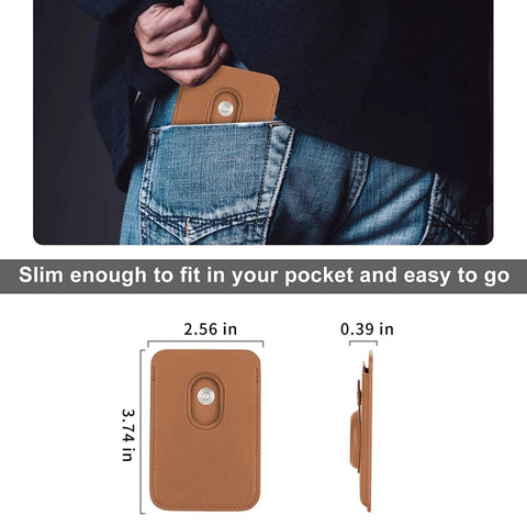 For AirTag 2nd Gen / AirTag 1st Gen Positioner Fiber Card Clip Anti-Theft Card Tracker Protection Cover, Magnetic, Paste