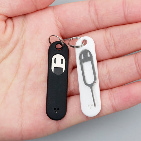 Eject Sim Card Tray Open Pins Needle Keychain Tool With Silicone Case