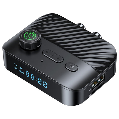 Digital Display Bluetooth 5.3 Audio Receiver Transmitter Support USB /TF Card MP3 Player, C68