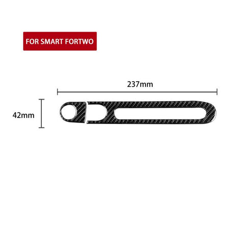 For 2011-2015 Mercedes-Benz Smart Left-Hand Drive 2pcs /Set Glove Box Handle Stickers, Left-Hand Drive