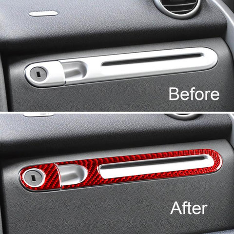 For 2011-2015 Mercedes-Benz Smart Left-Hand Drive 2pcs /Set Glove Box Handle Stickers, Left-Hand Drive