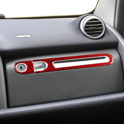 For 2011-2015 Mercedes-Benz Smart Left-Hand Drive 2pcs /Set Glove Box Handle Stickers, Left-Hand Drive
