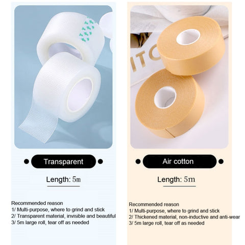 2pcs  5m/Roll Anti-Wear Heel Stickers Foot Care Sticker, Transparent, Yellow