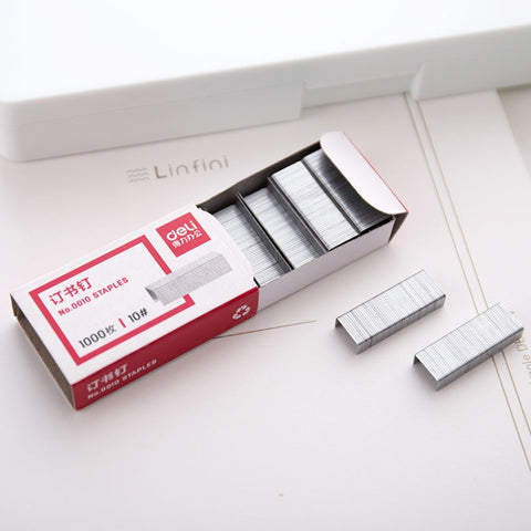 Deli 0010 10 1000pcs/box Portable Booking Machine Staples