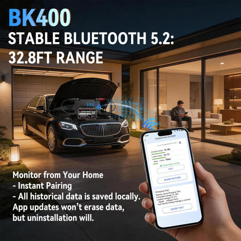 KONNWEI 360V Car Battery Monitor Diagnostic Tool, BK400