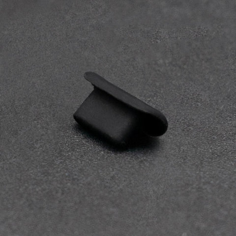 8 Pin Phone Dust Plug Silicone Charging Port Plug, 8 Pin (Black), 8 Pin (Transparent)