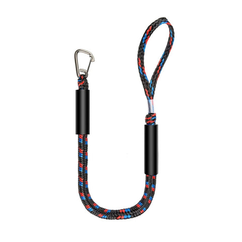 Pier Stainless Steel Clamp Boat Rope Accessories PWC Built-In Buffer Kayak Mooring Cable, Black, Black Blue Red, Blue White Black