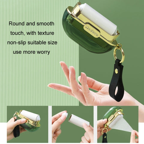 Double-sided Clothing Lint Adherer Tear-off Roll Paper Dust-sticking Paper, Gray, Green, Cream