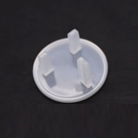 UK 3-Hole Baby Socket Protection Cover, Round Black, Round Transparent, Pear Shaped White, Round Thin White, Round Thin Black