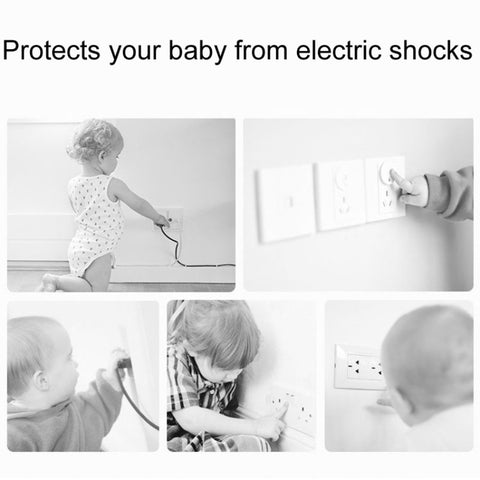 UK 3-Hole Baby Socket Protection Cover, Round Black, Round Transparent, Pear Shaped White, Round Thin White, Round Thin Black