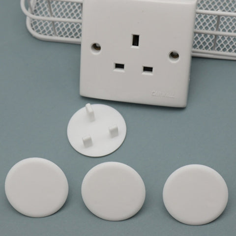 UK 3-Hole Baby Socket Protection Cover, Round Black, Round Transparent, Pear Shaped White, Round Thin White, Round Thin Black