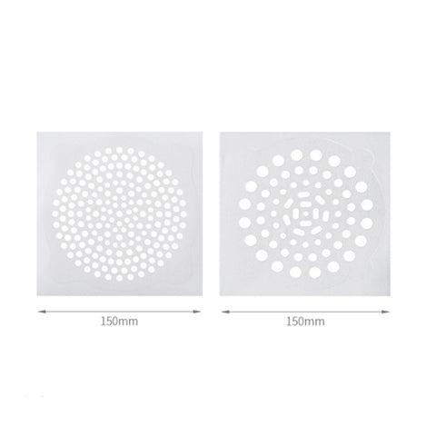 FASOLA 15pcs /Bag Sink Disposable Filter Sewer Mouth Non-woven Floor Drain Sticker, Small Hole, Large Hole