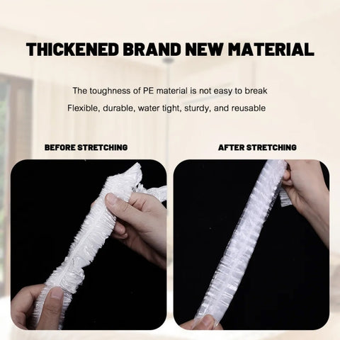 10pcs /Bag Air Conditioner Dust Cover Disposable Indoor Unit Cover Large Elastic Bag, 70x145cm