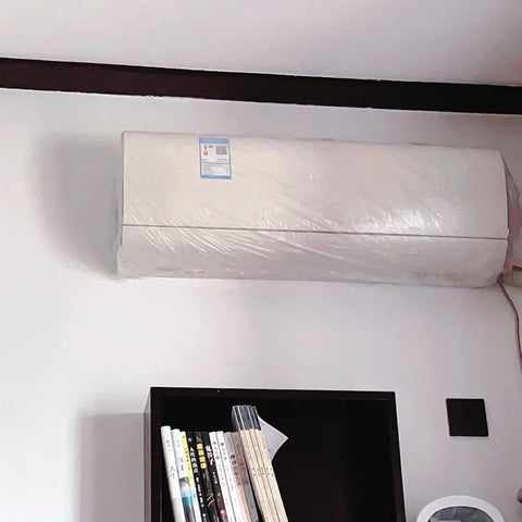 10pcs /Bag Air Conditioner Dust Cover Disposable Indoor Unit Cover Large Elastic Bag, 70x145cm