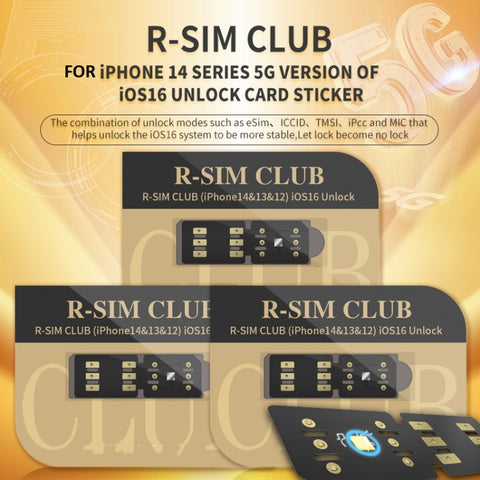 R-SIM18 CLUB Unlock Card Integrate TMSI / eSIM / ICCID / IPCC for iOS System, R-SIM18 CLUB
